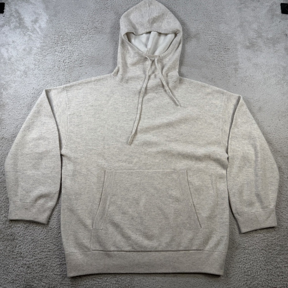 Vince Hoodie Sweater Womens Small Grey 100% Cashmere Oversized Double Layer Soft